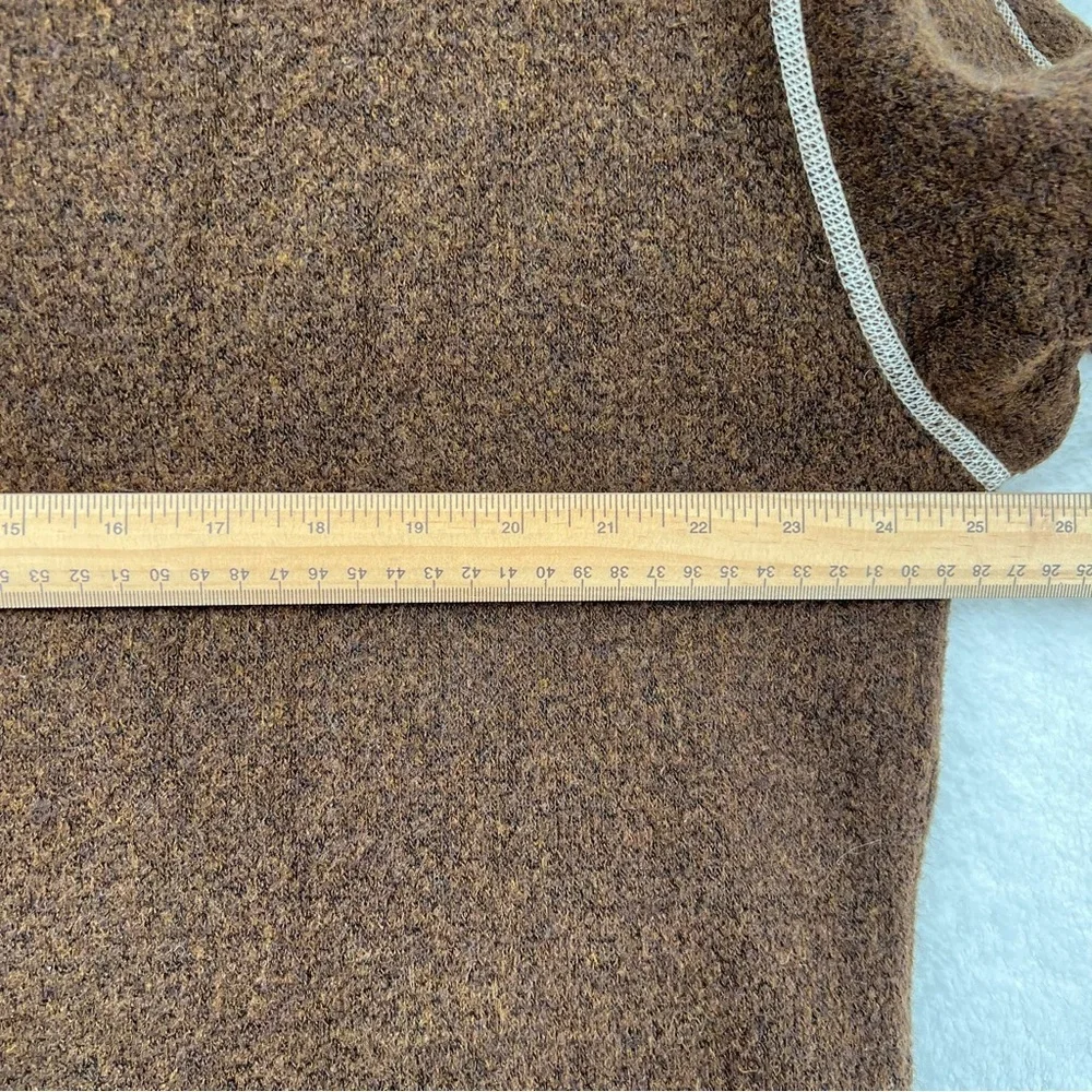 Kuhl Alfpaca 1/4 zip pullover Men XL Brown cream stitching pockets outdoor